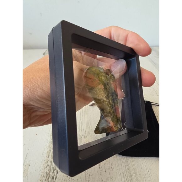 Kalifano Green Angel Stone Crystal statue figurine - Picture 4 of 5